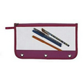 Clear 3 Ring Binder Pencil Case